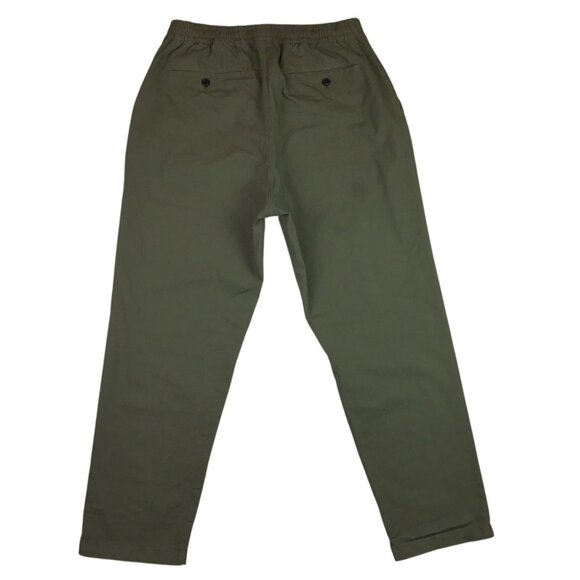 Form & Thread Mens 34 Organic Cotton Olive Elastic Waist Pants Portugal - Picture 4 of 10